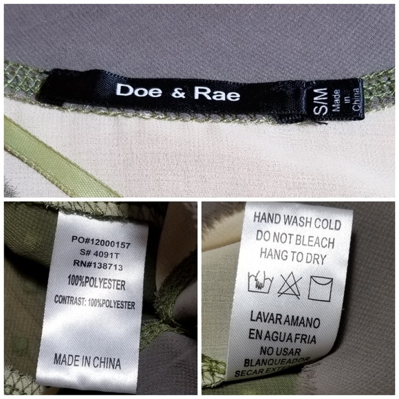 Doe & Rae Butterfly sleeve top - Picture 6 of 8